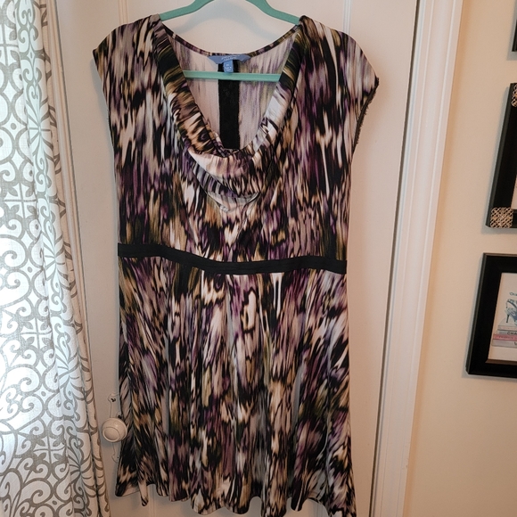 Robe été Multicolore Simply Vera Wang - Taille L, Occasion Très Bon état - Style Fluide Et Féminin